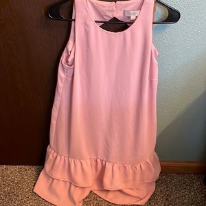 LOFT ruffle hem dress